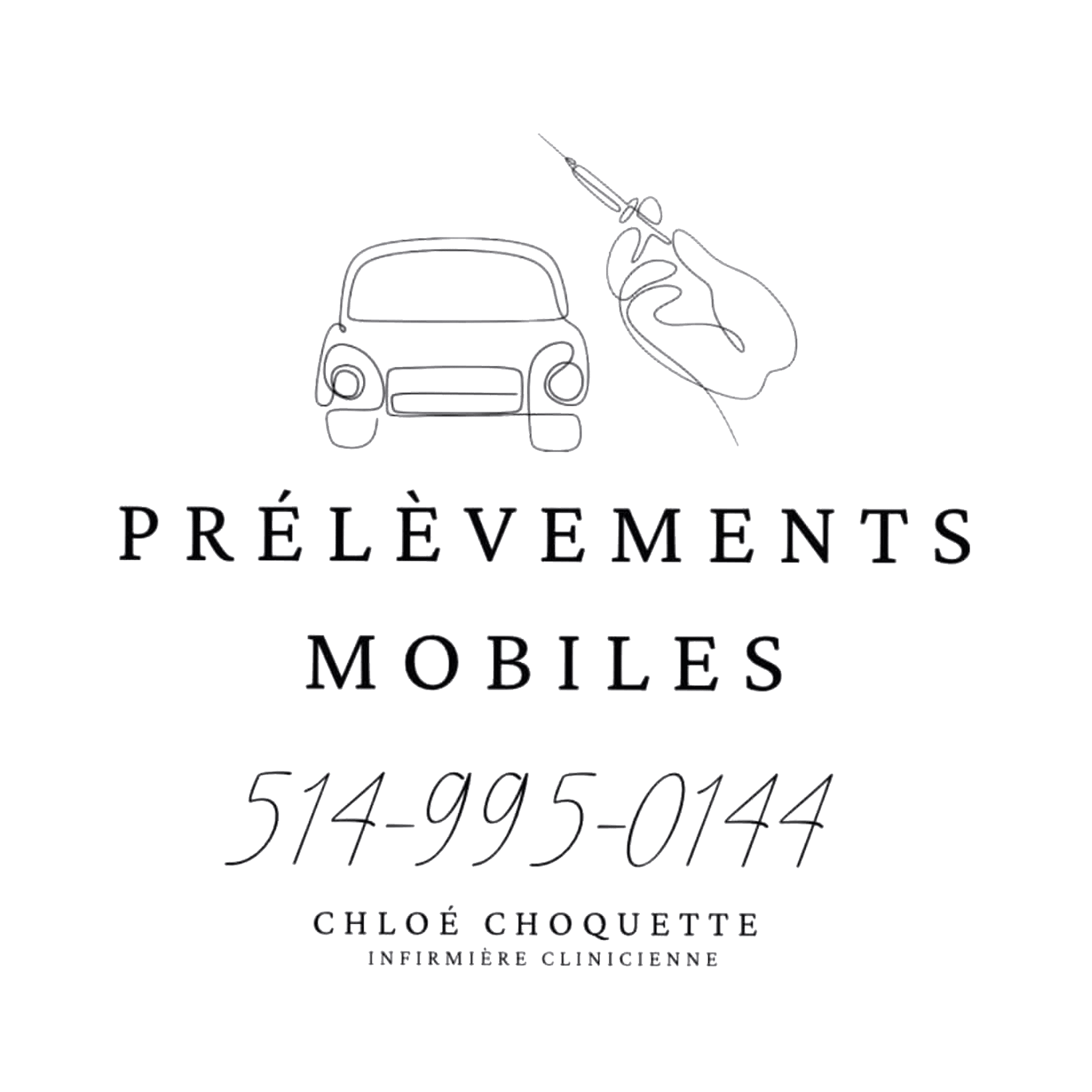 Logo Chloé Choquette Prélèvement Sanguin Mobile