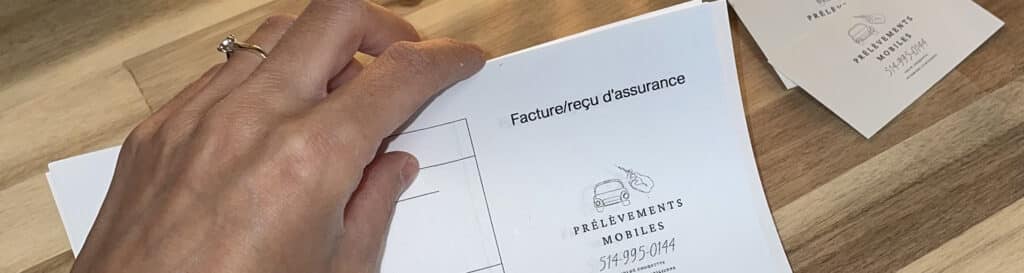 prise de sang à domicile Rive-Sud